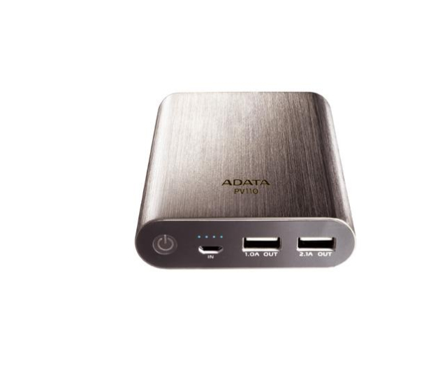 ADATA Power Bank APV110 10400 mAh tytanowy - 254528 - zdjęcie 3